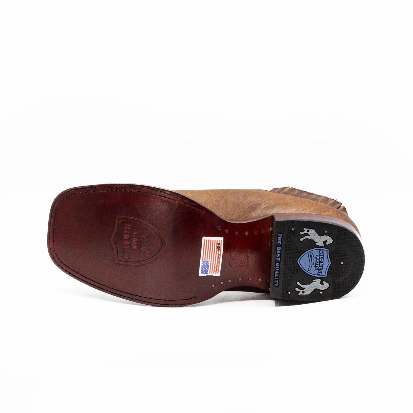 BOTÍN RANCHERO HORMA CUADRADA BROWN WALNUT