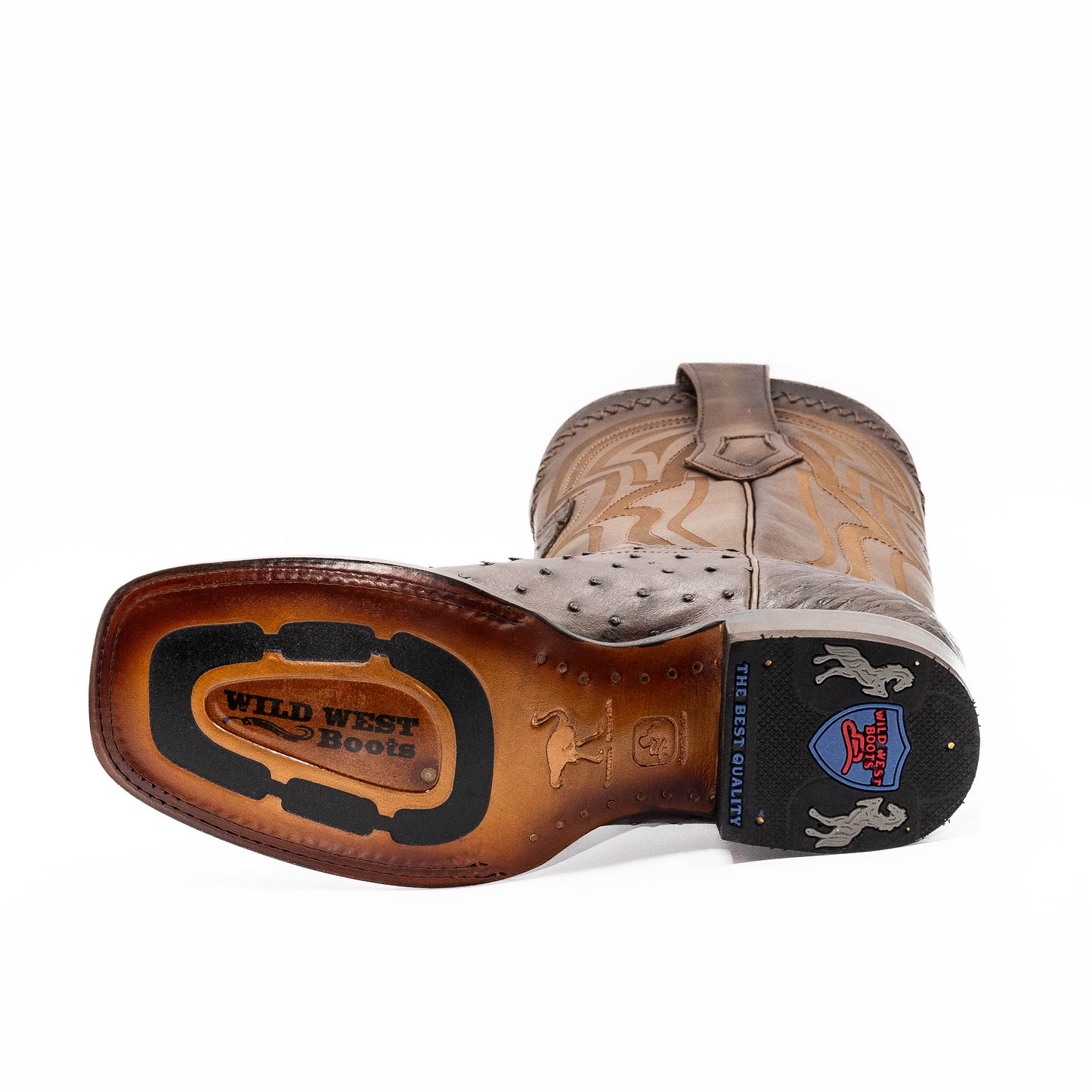 BOTA AVESTRUZ WILD WEST BOOTS FADED BROWN