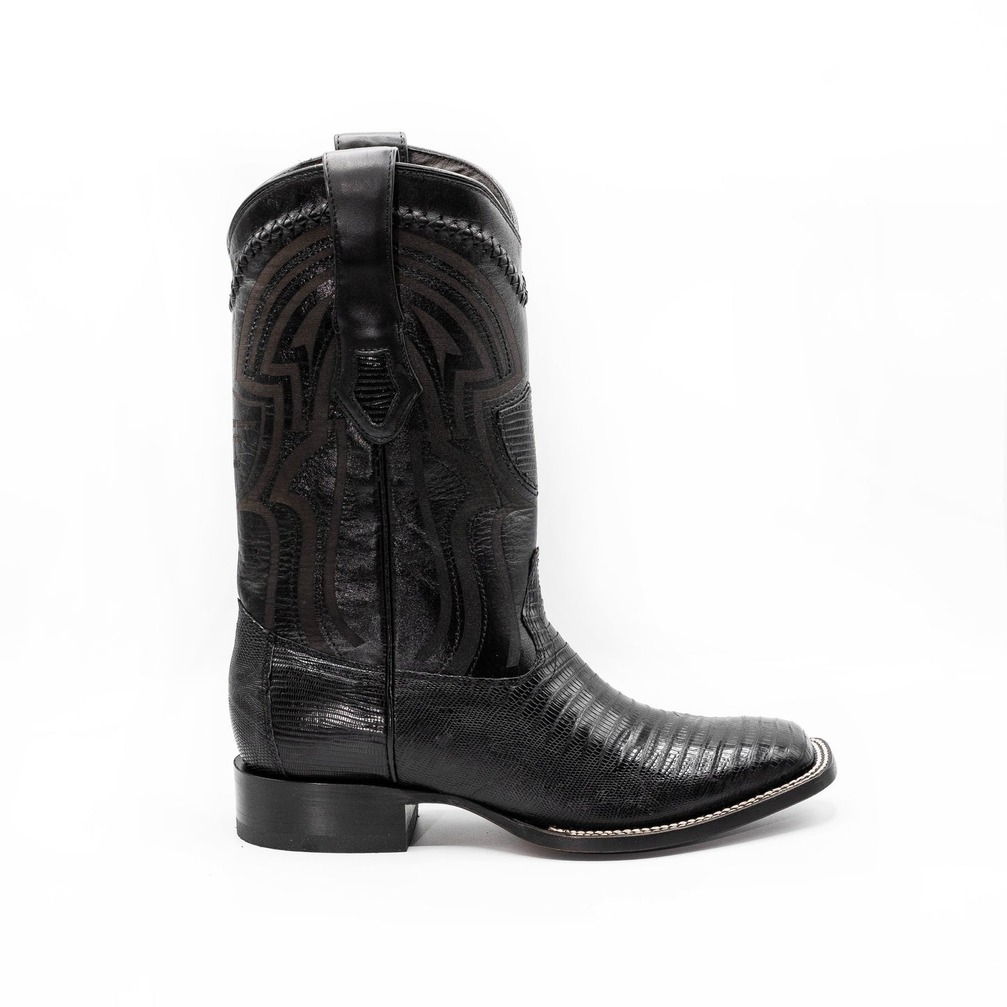 BOTA WILD WEST PIEL TEJU BAMBA NEGRA