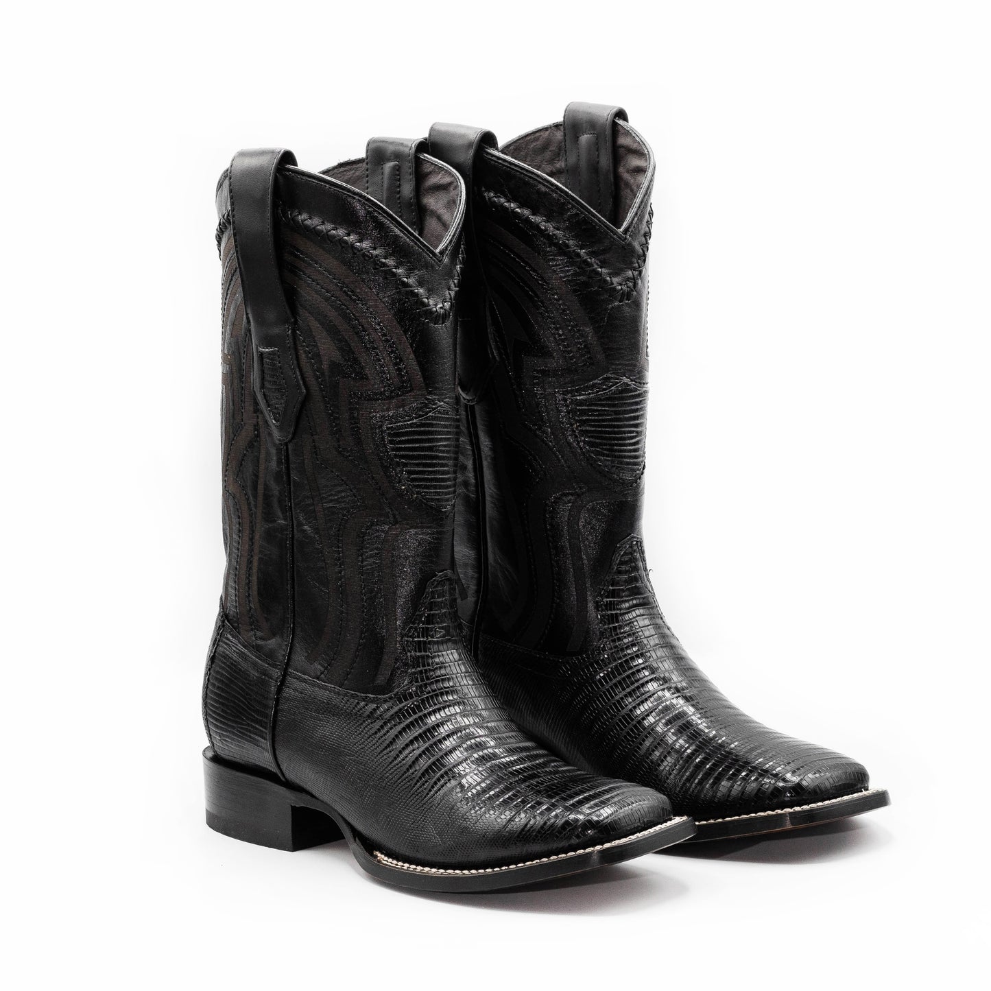 BOTA WILD WEST PIEL TEJU BAMBA NEGRA