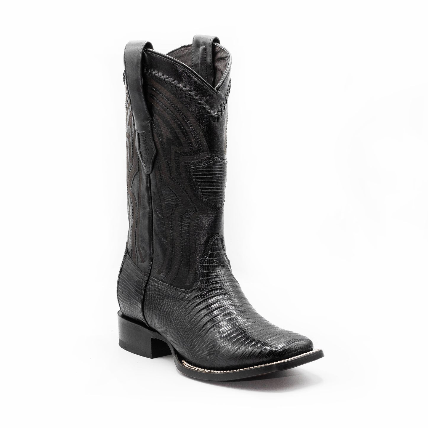 BOTA WILD WEST PIEL TEJU BAMBA NEGRA