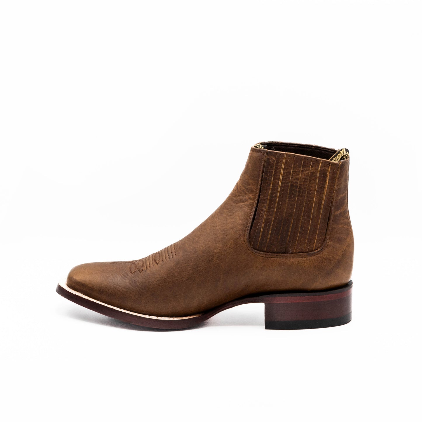 BOTÍN RANCHERO HORMA CUADRADA BROWN WALNUT