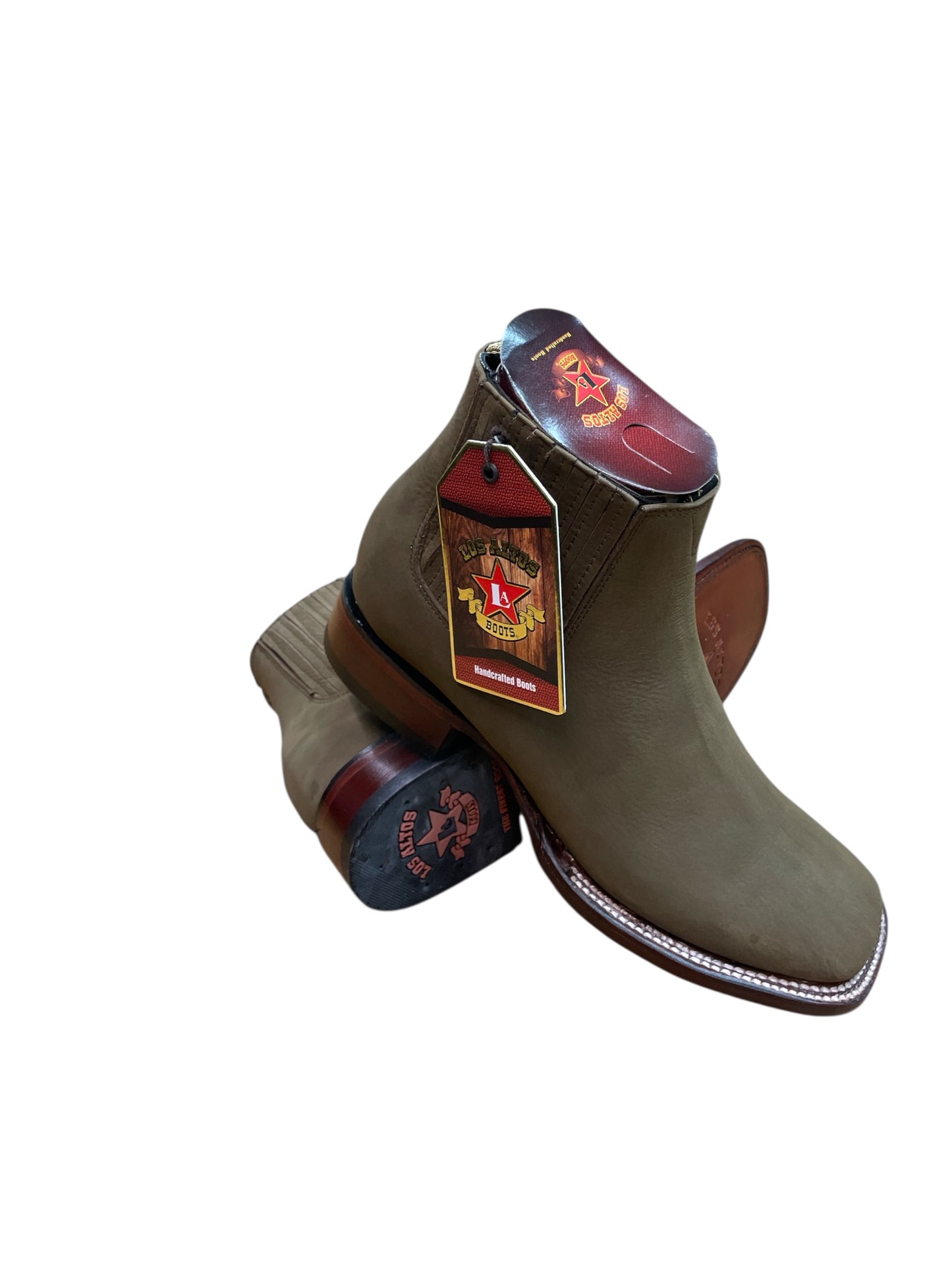 Botín nobuck color chocolate los altos boots