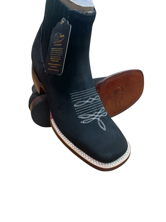 Botin nobuck negro marca Los Ángeles