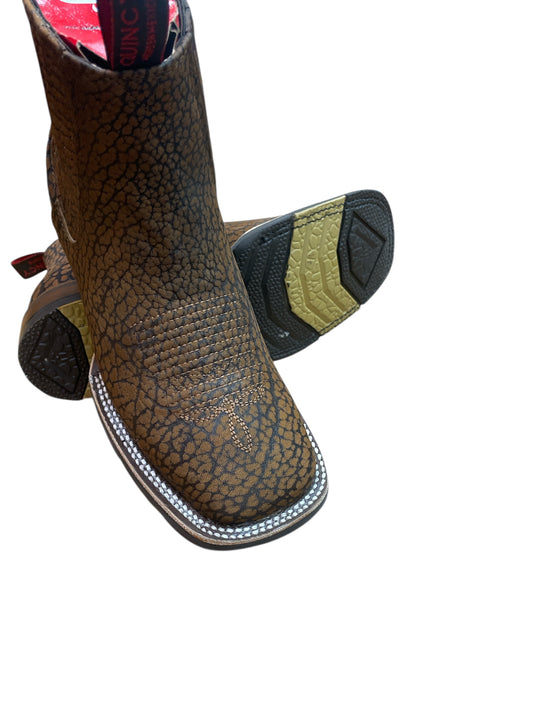 Botín cuello de toro color brown marca quincy