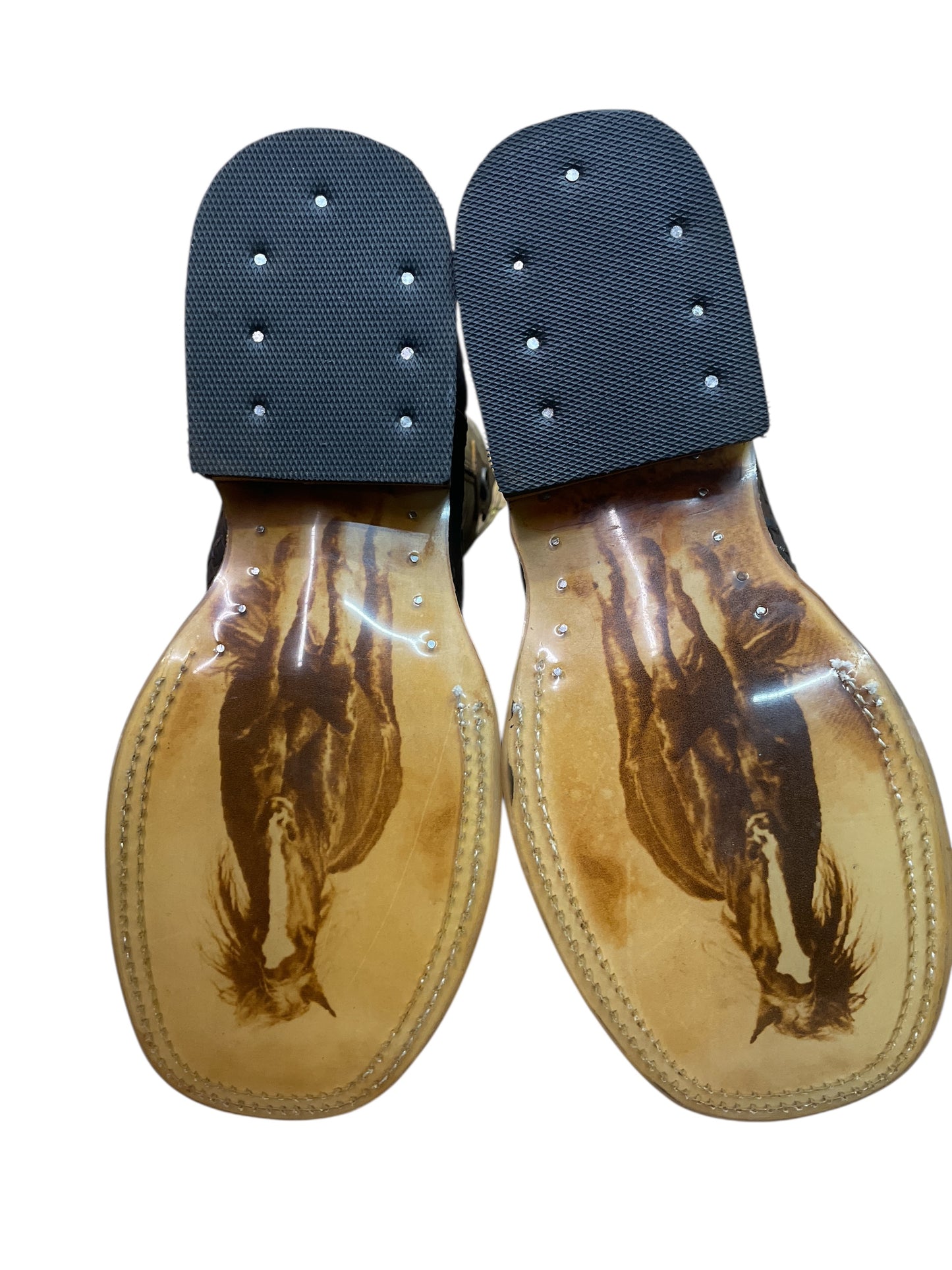 Bota petatillo color brown suela hule