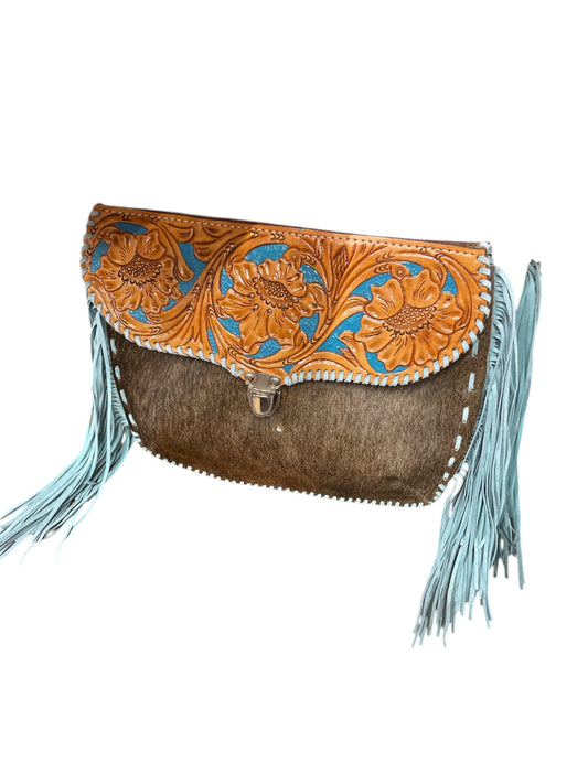 Bolsa pelo de vaca Cincelado